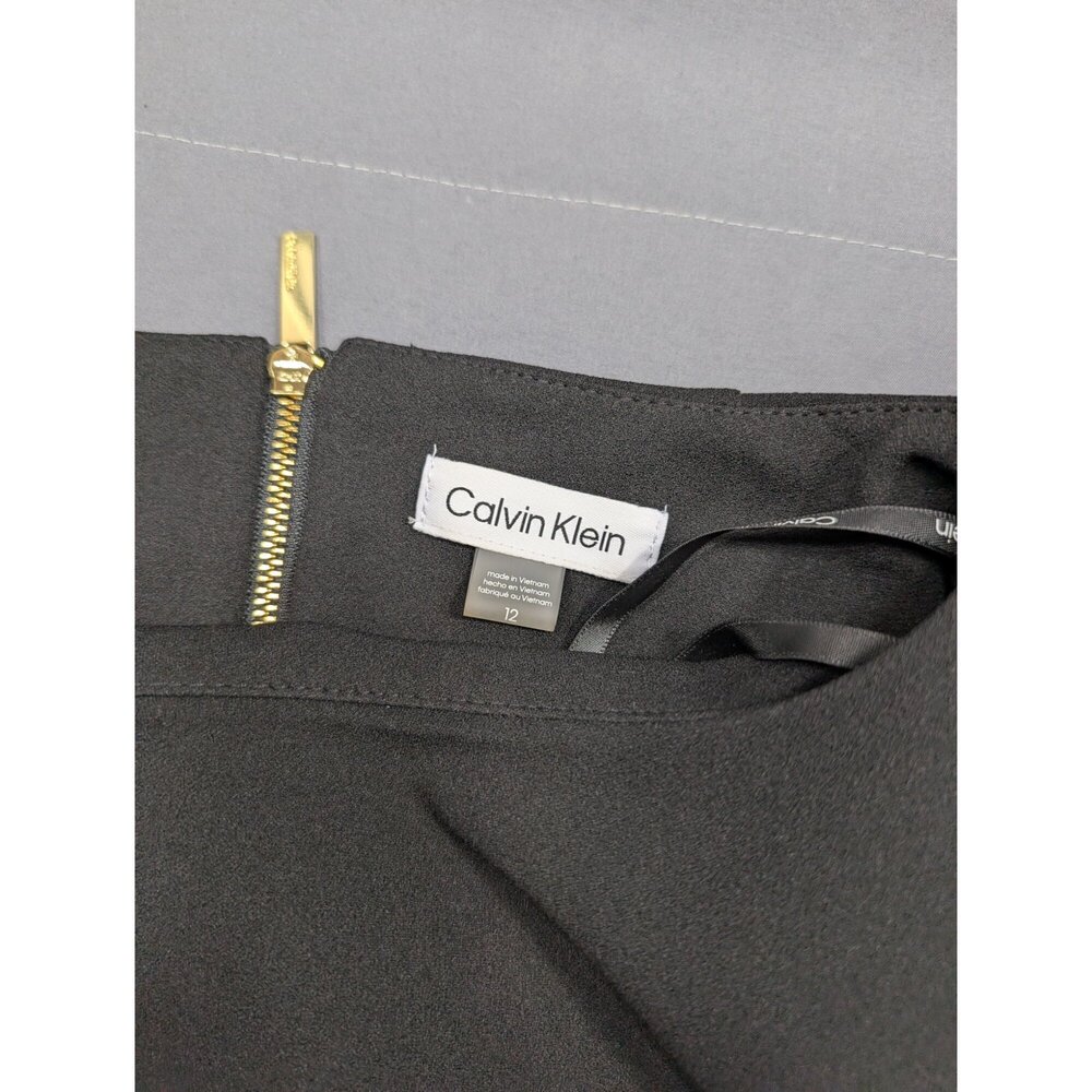 Calvin Klein Black Bell Sleeve Sheath Dress Size 12 NWT - Picture 4 of 4
